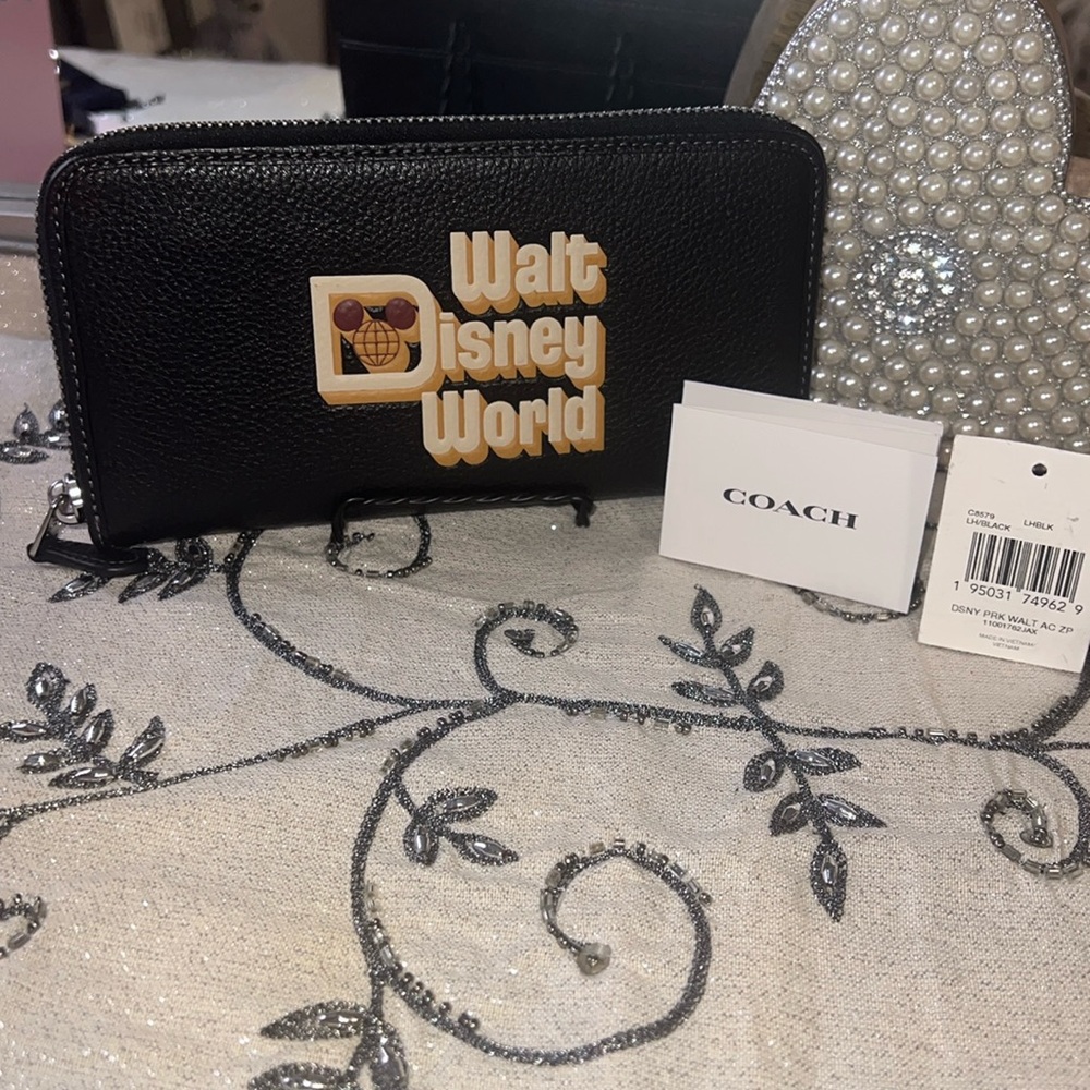Coach x Disney Parks Walt Disney World Zip Wallet 🏰
